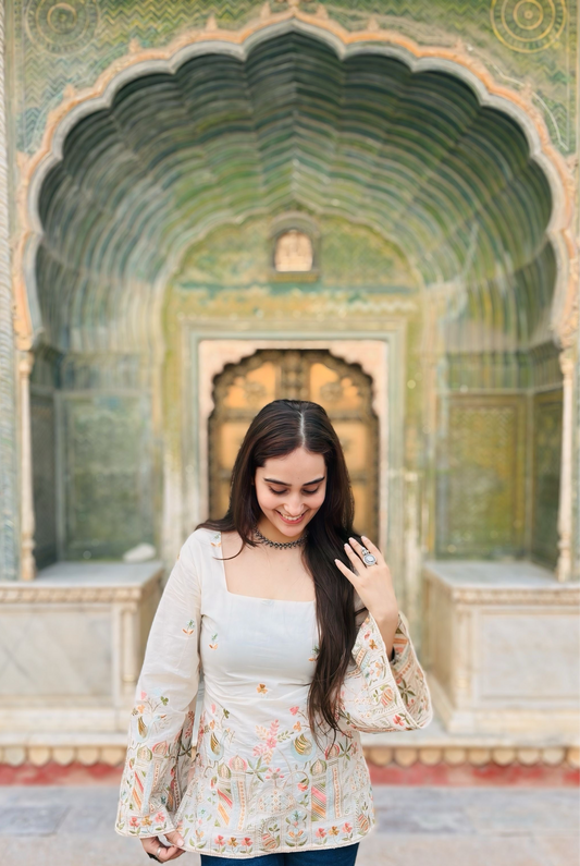 Raas Embroidered Kurti