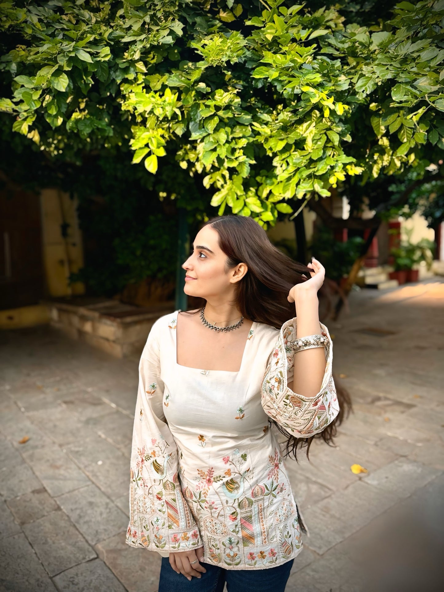 Raas Embroidered Kurti