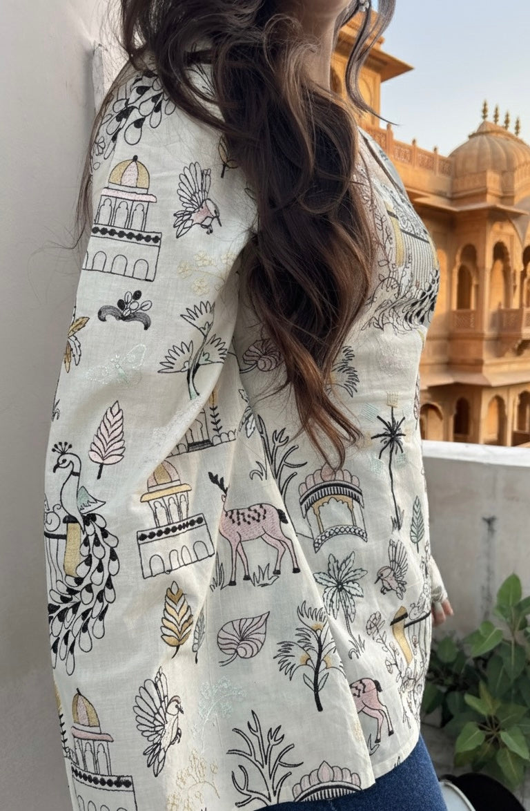 Roop embroidered kurti