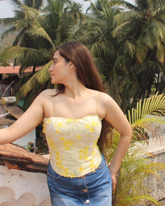 Buttercup corset top