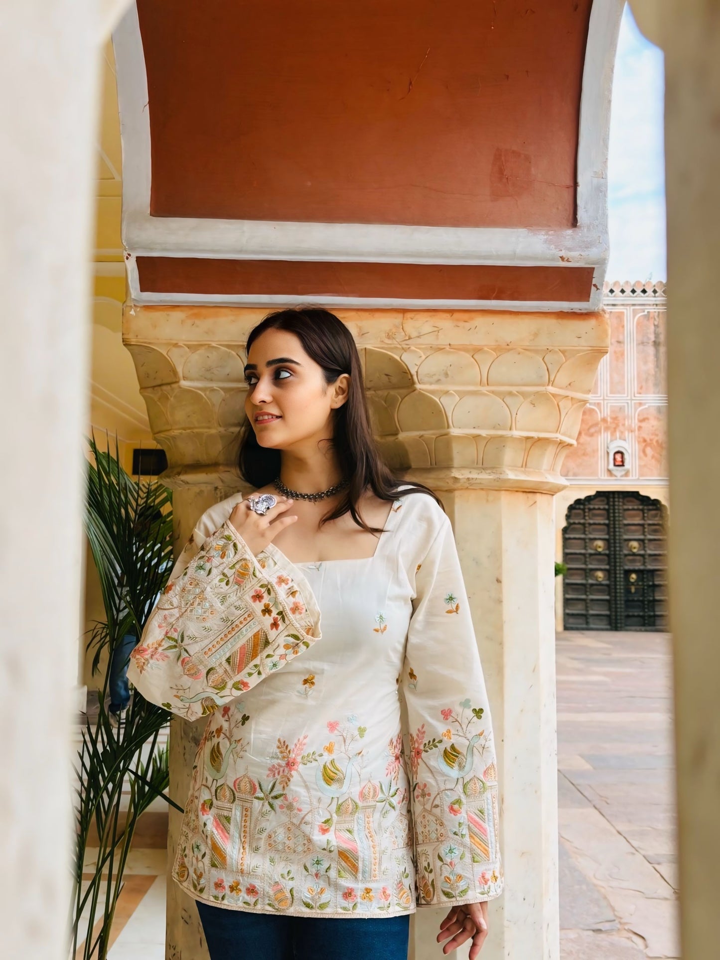 Raas Embroidered Kurti