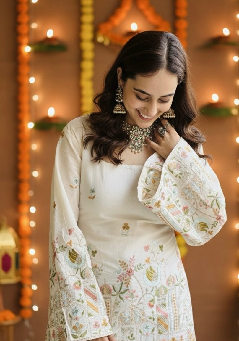 Raas Embroidered Kurti