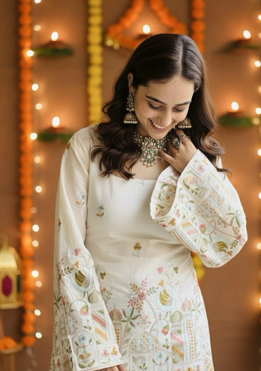 Raas Embroidered Kurti